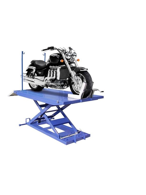  BILT HARD Elevador de motocicleta, elevadores hidráulicos ATV  de bajo perfil resistente, capacidad de 1500 libras, acero, azul :  Automotriz