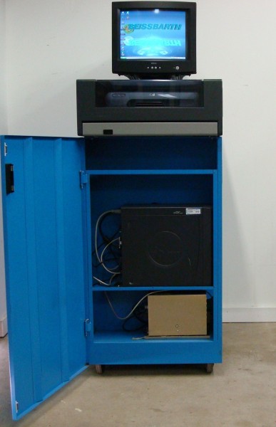 Beissbarth ML4000 with cabinet door open